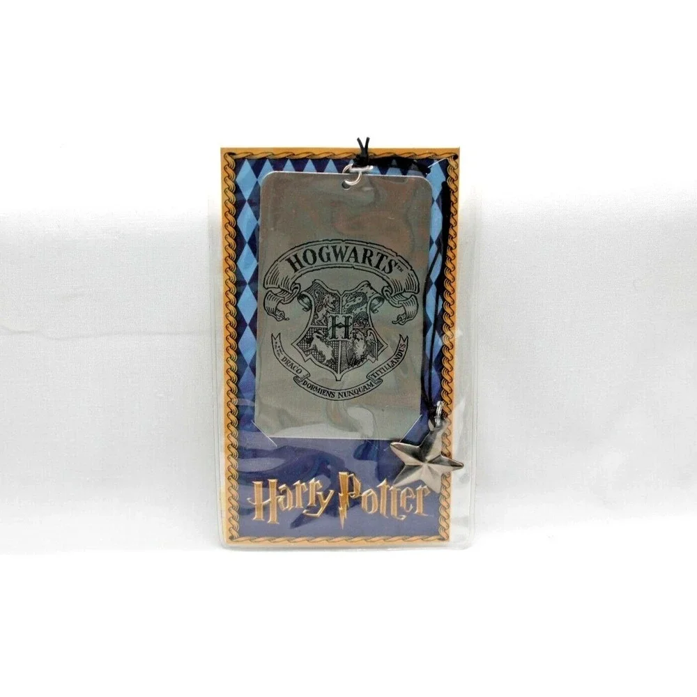 VTG Harry Potter Collectible Metal Bookmark Hogwarts 2000 Scholastic Silver Star